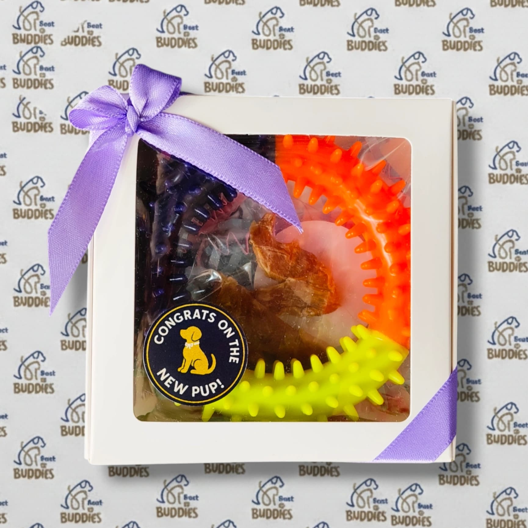 "Congrats on the new pup!" Gift