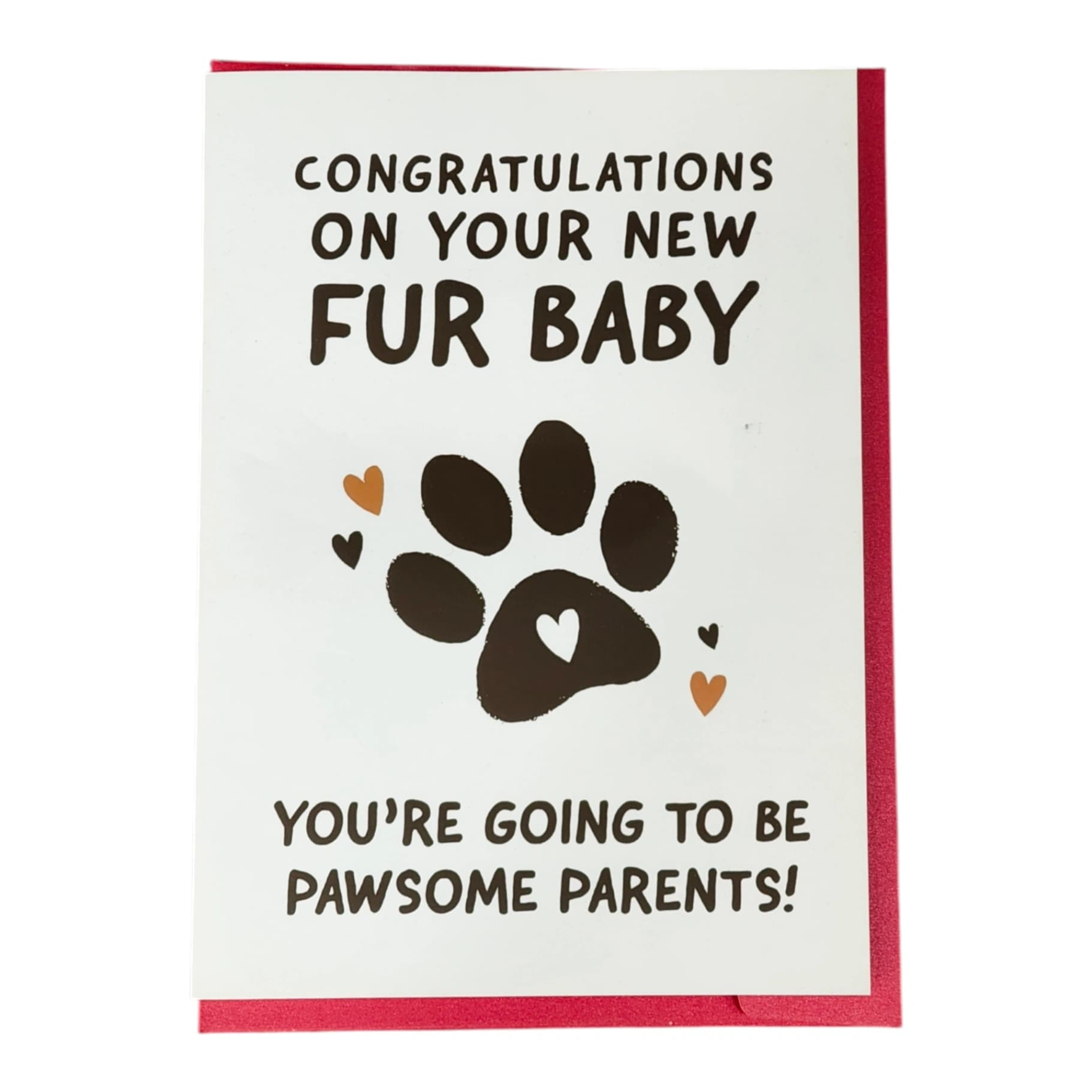 "New Fur Baby" Congratulations Card