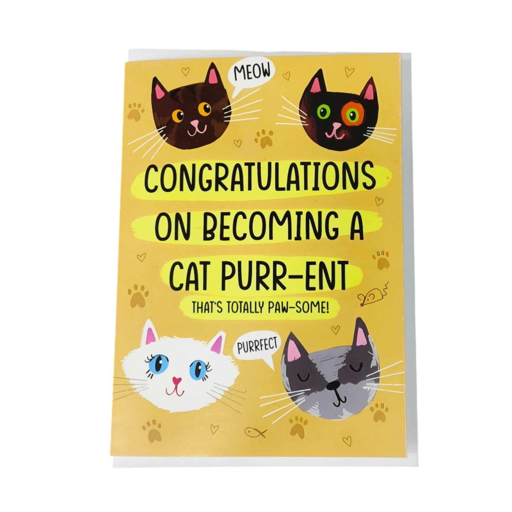 New Cat Parent Congratulations Card