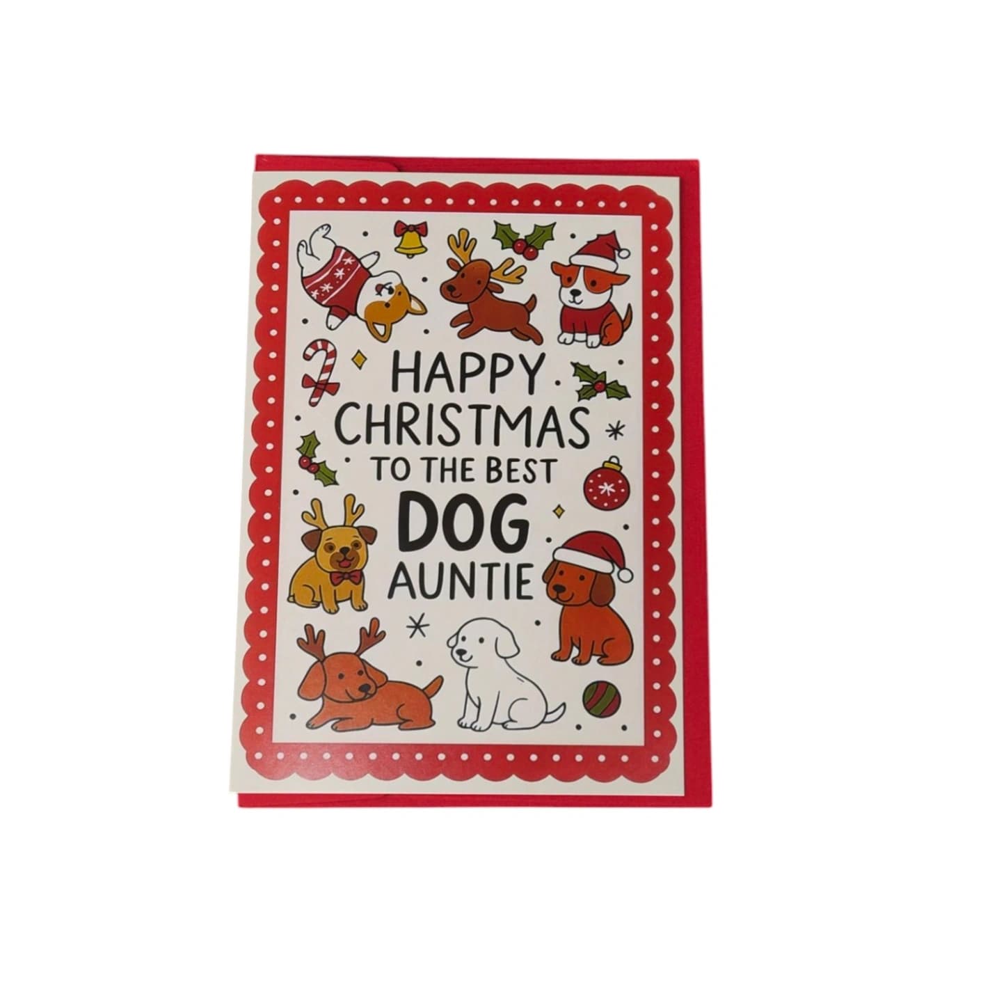 "Best Dog Auntie" Holiday Card
