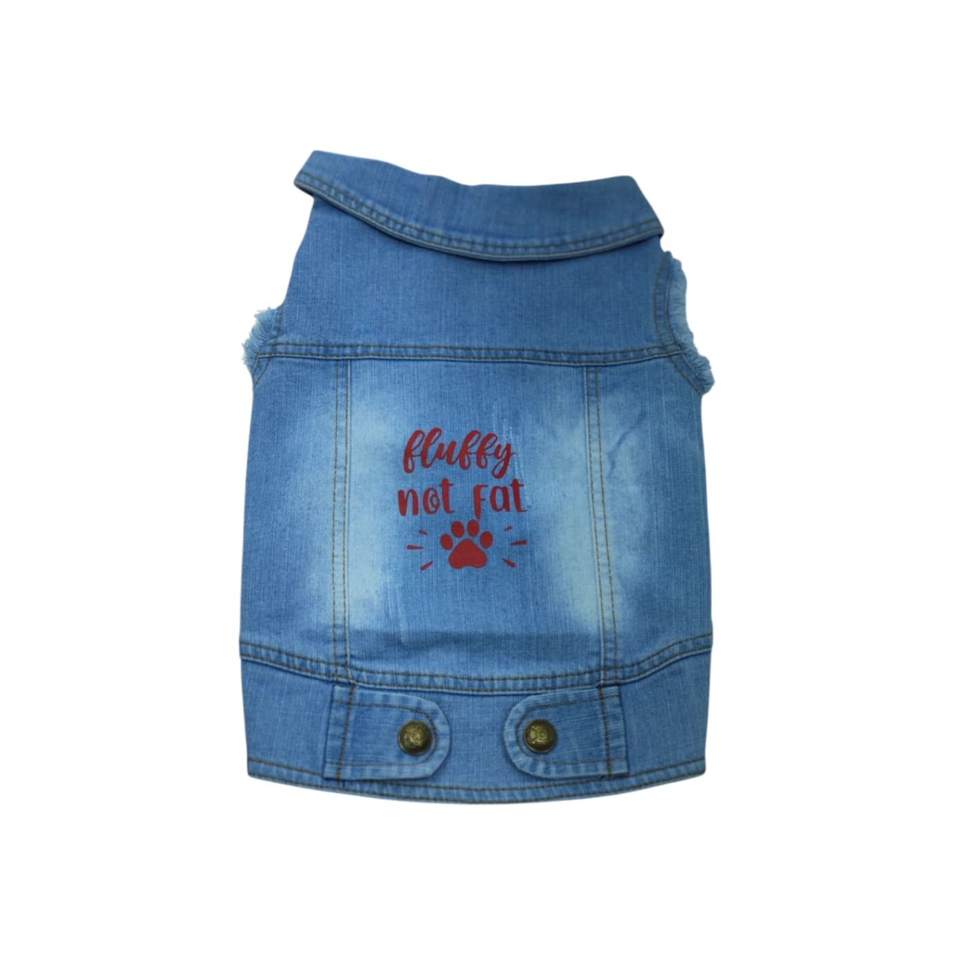 Pet Clothes Dog Jeans Jacket Cool Blue Denim Coat (XL)