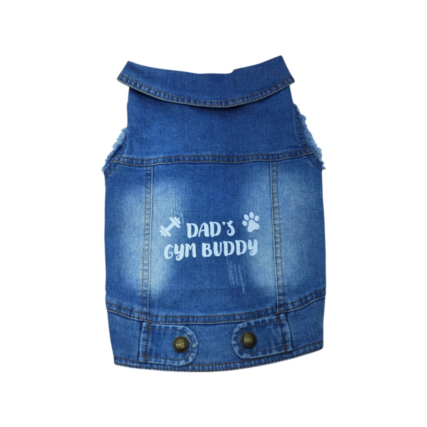 Pet Clothes Dog Jeans Jacket Cool Blue Denim Coat (XL)