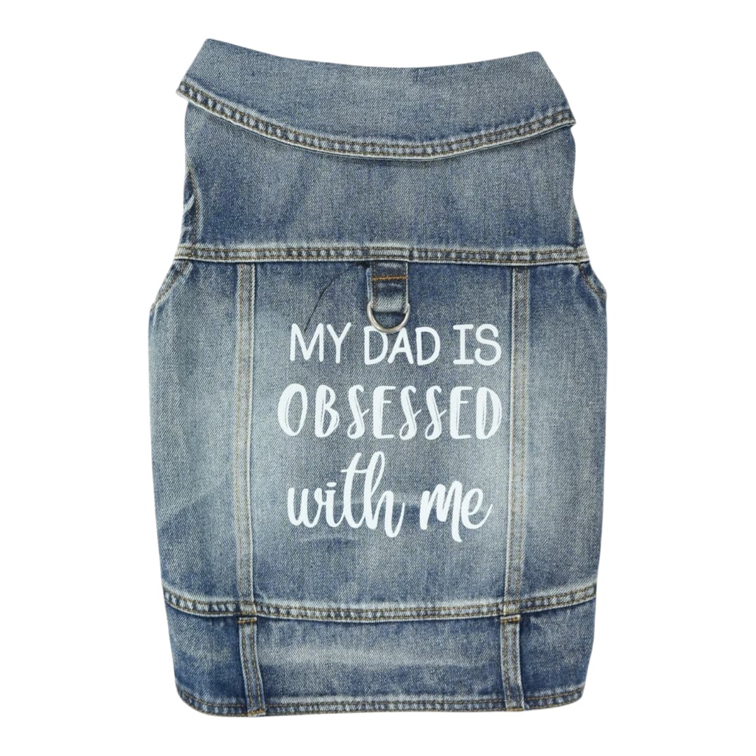 Pet Clothes Dog Jeans Jacket Cool Blue Denim Coat (XXL)