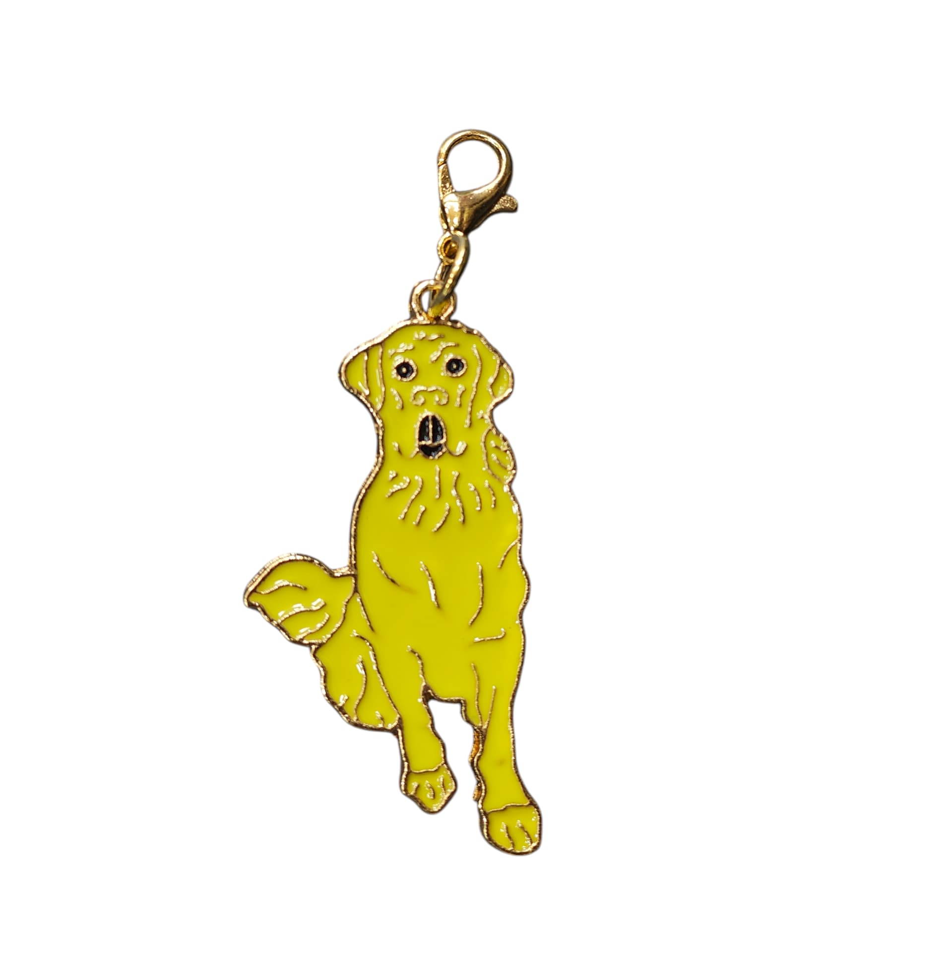 Golden Retriever Clip-On Charm
