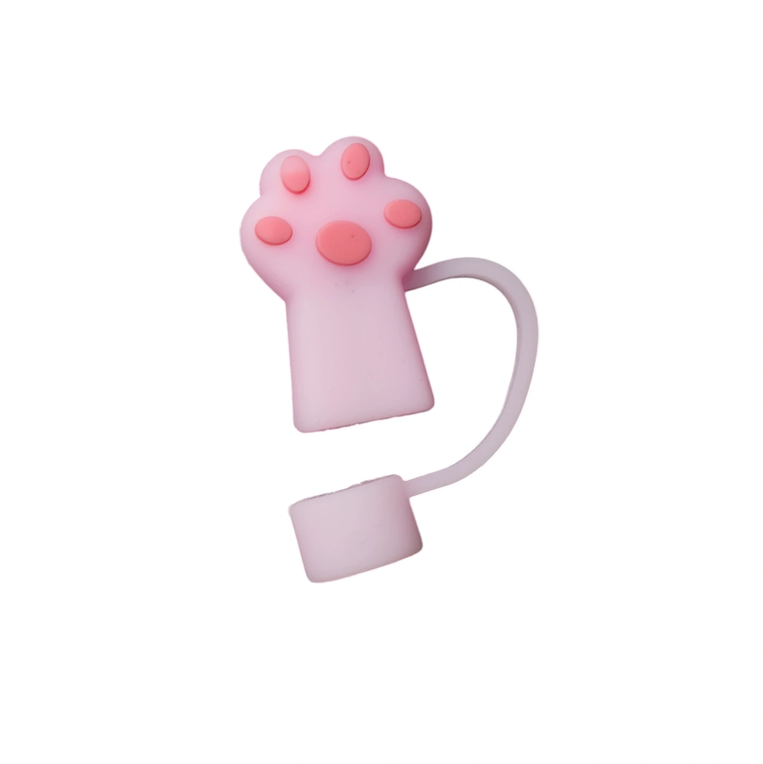 Pink Paw Straw cover