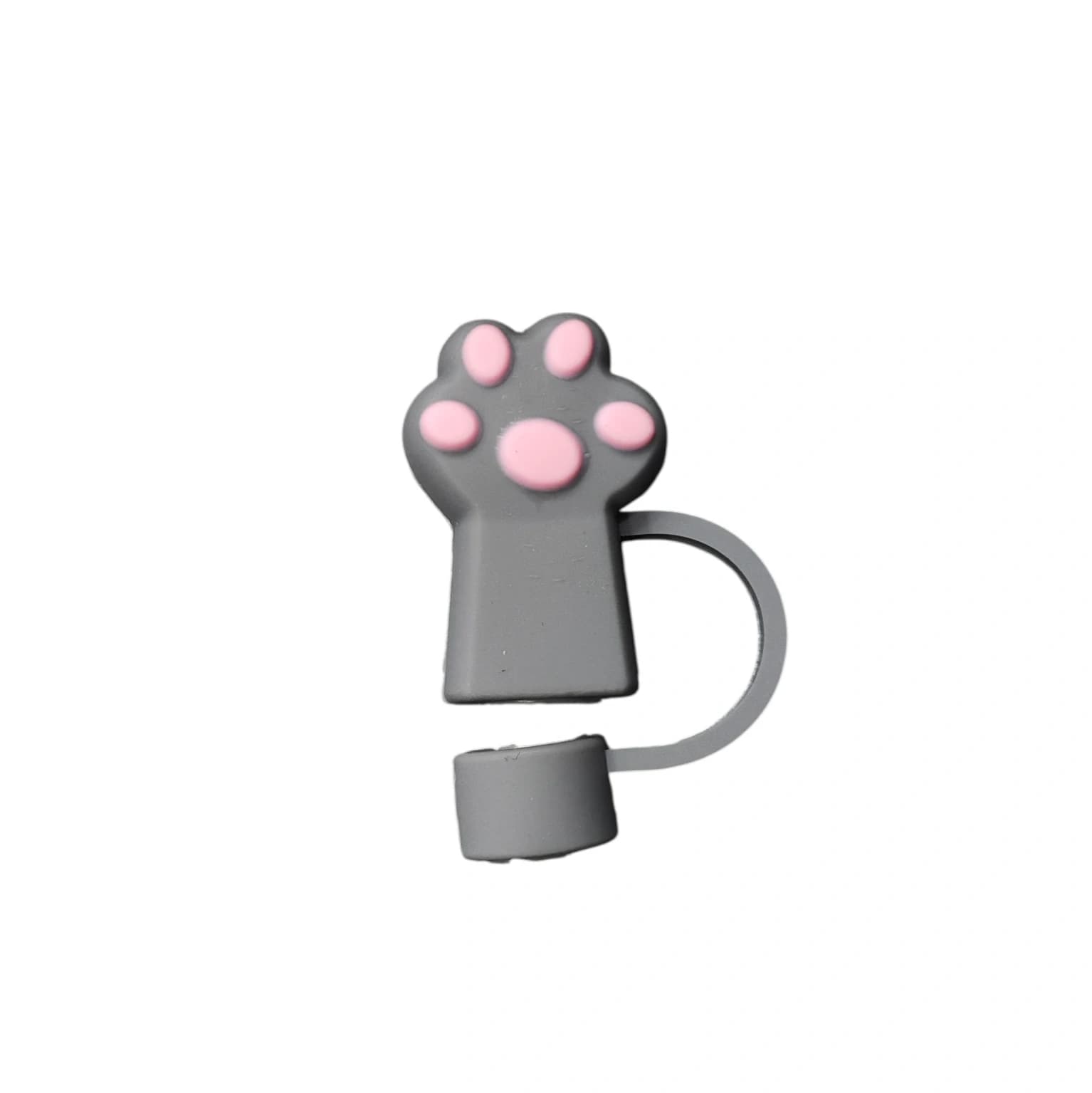 Grey paw straw cover