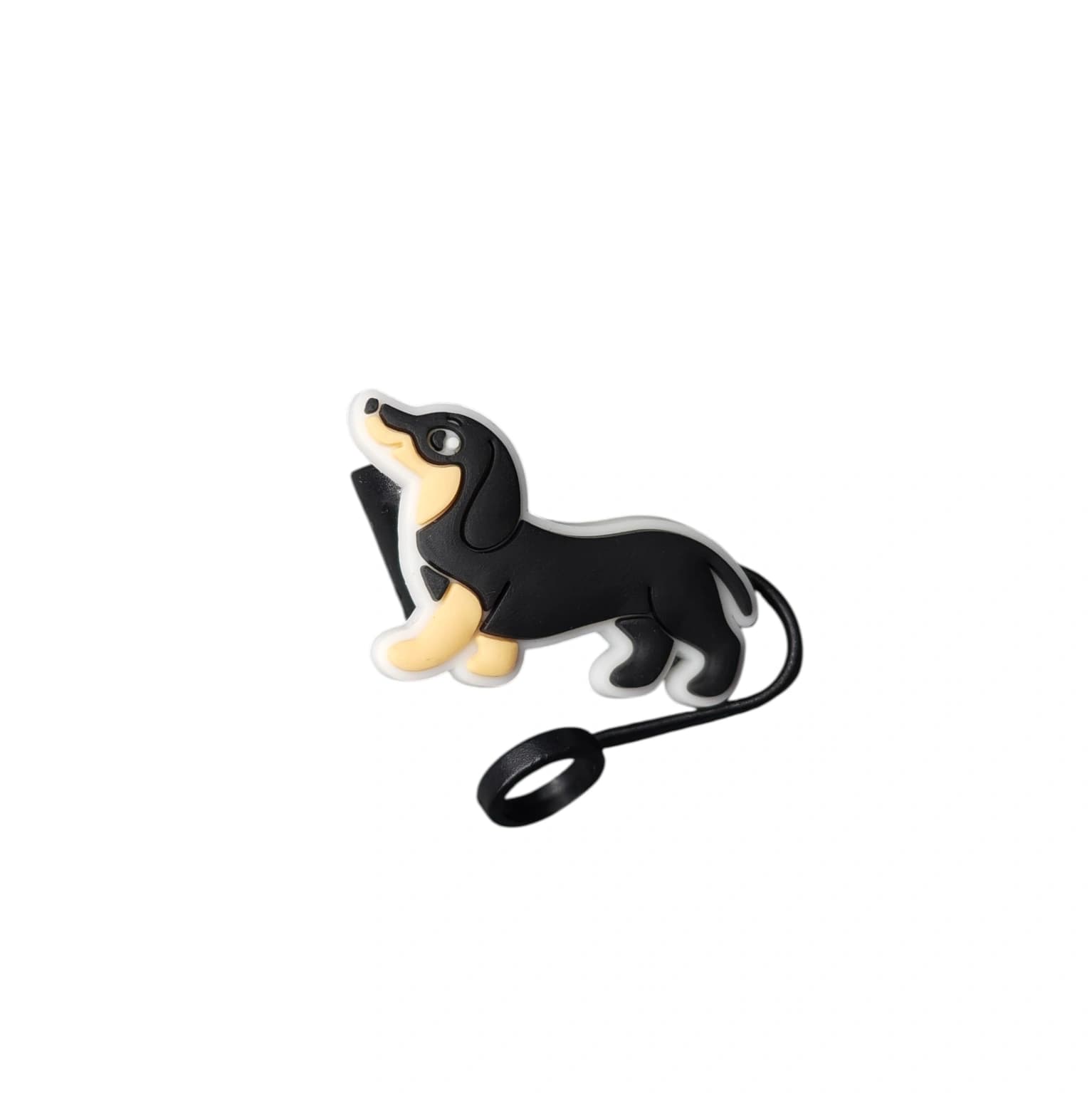 Dachshund straw cover