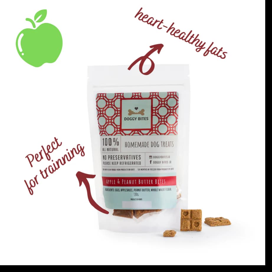 Apple & Peanut Butter Bites - (100g - 180g)