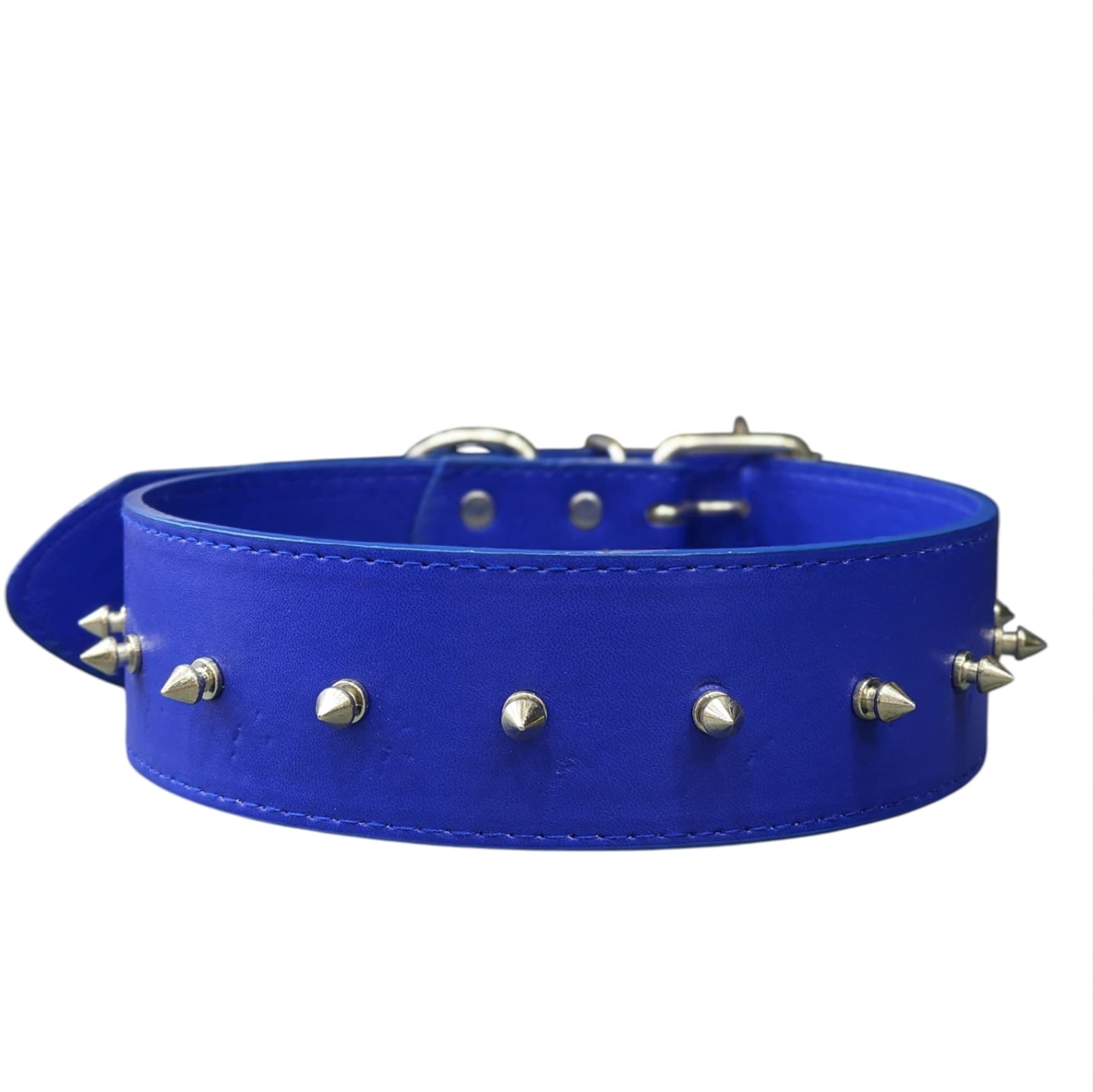 Dog Spiked Collar - blue