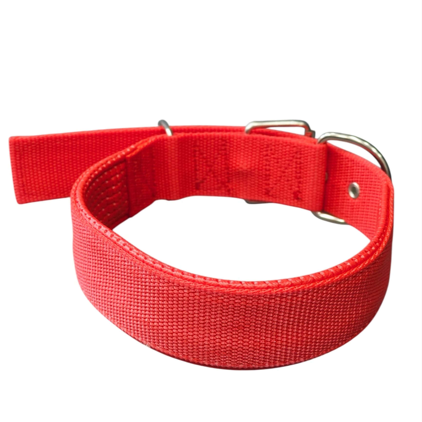 High-durability webbing collar - red