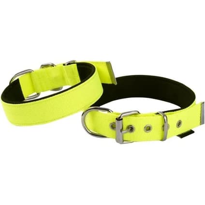 Wide profile webbing collar