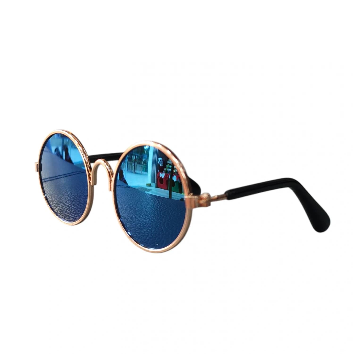 Blue Round Sunglasses for Dogs & Cats