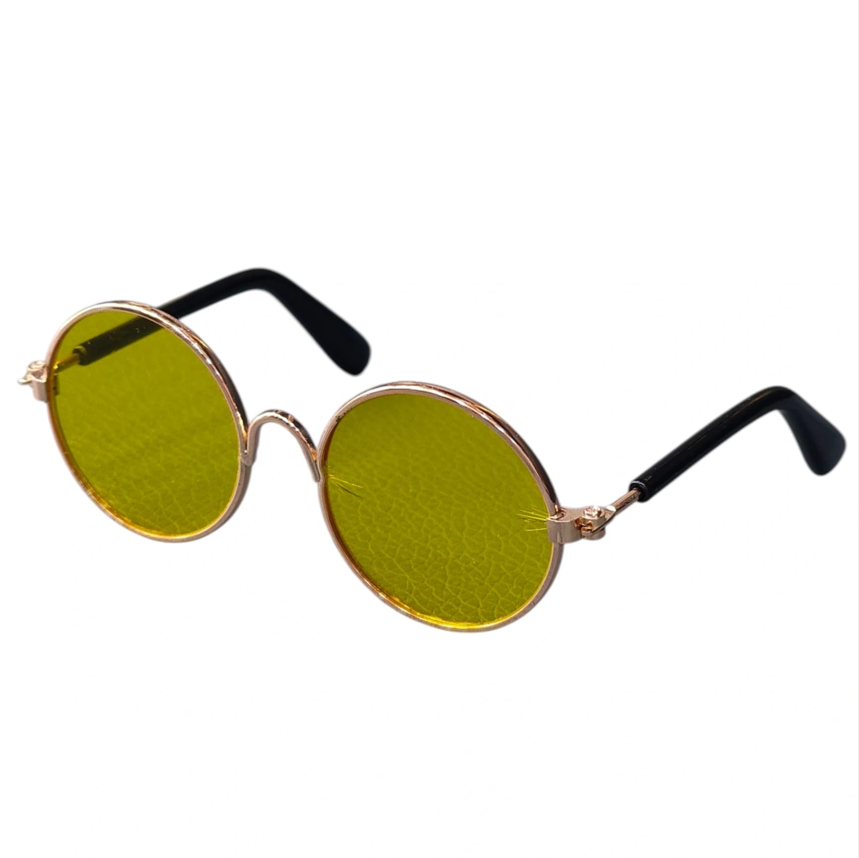 Yellow Round Sunglasses for Dogs & Cats