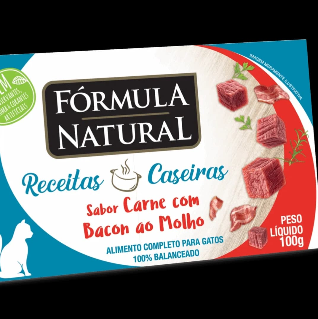 Natural Formula Homemade Recipes Adult Cats Beef with Bacon in Sauce - 100g