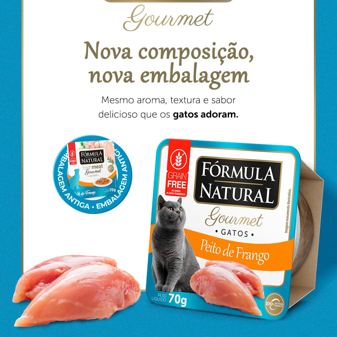 Natural Formula Fresh Meat Gourmet for Cats Chicken Breast Flavor - 70g