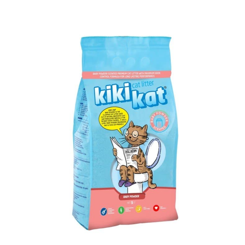 Kiki Kat Cat Litter  Baby Powder - 5 LT