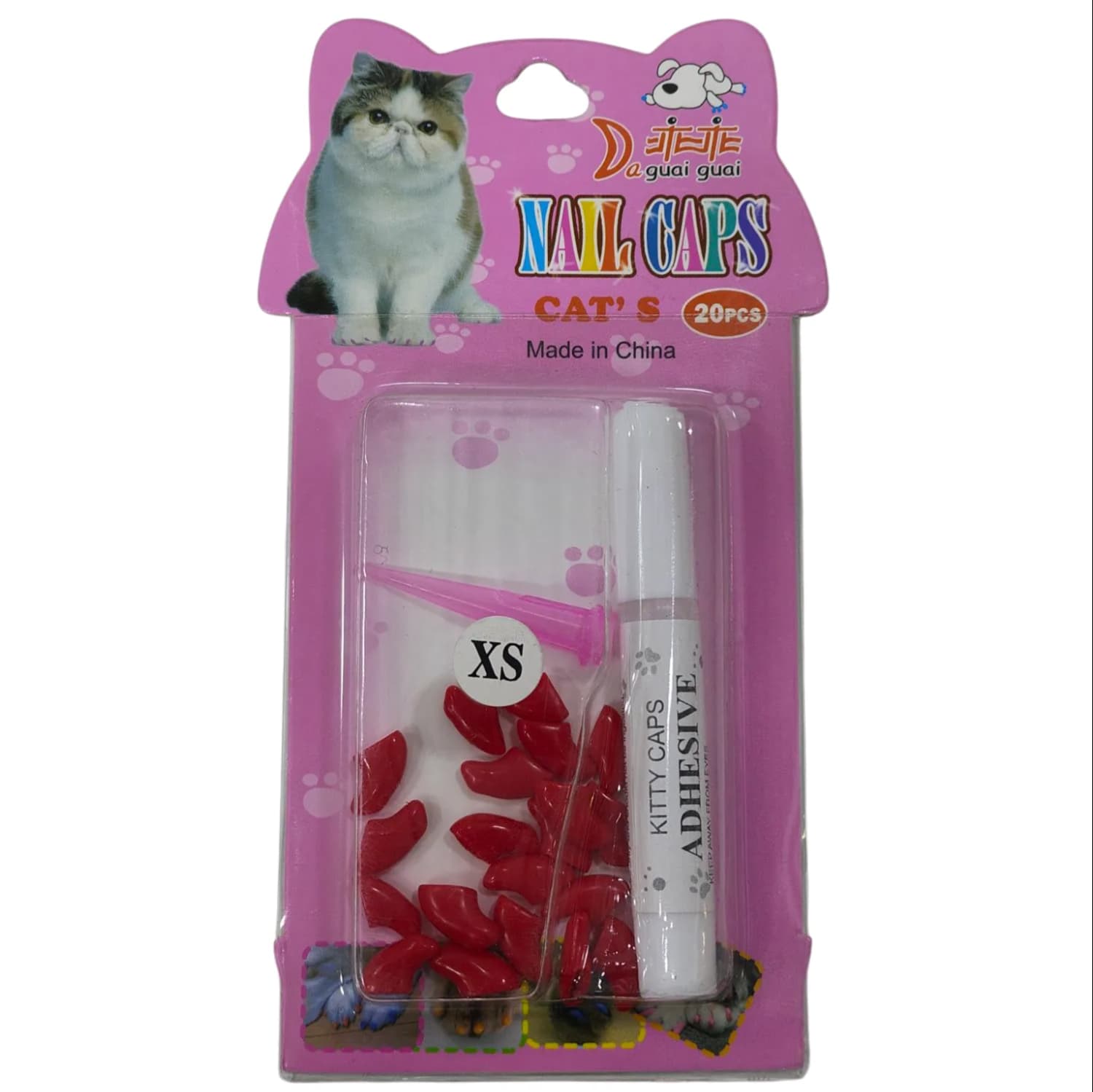 Red nail cap kit - XS