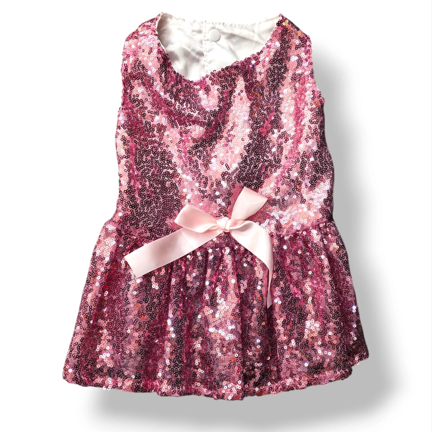Sequined pet formal dress - L