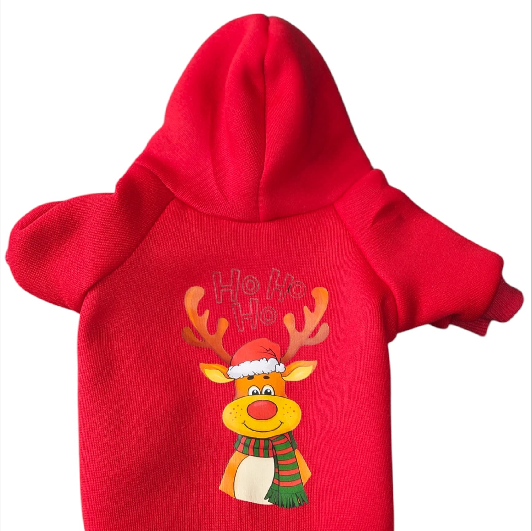 The "Reindeer " Red Hoodie - M