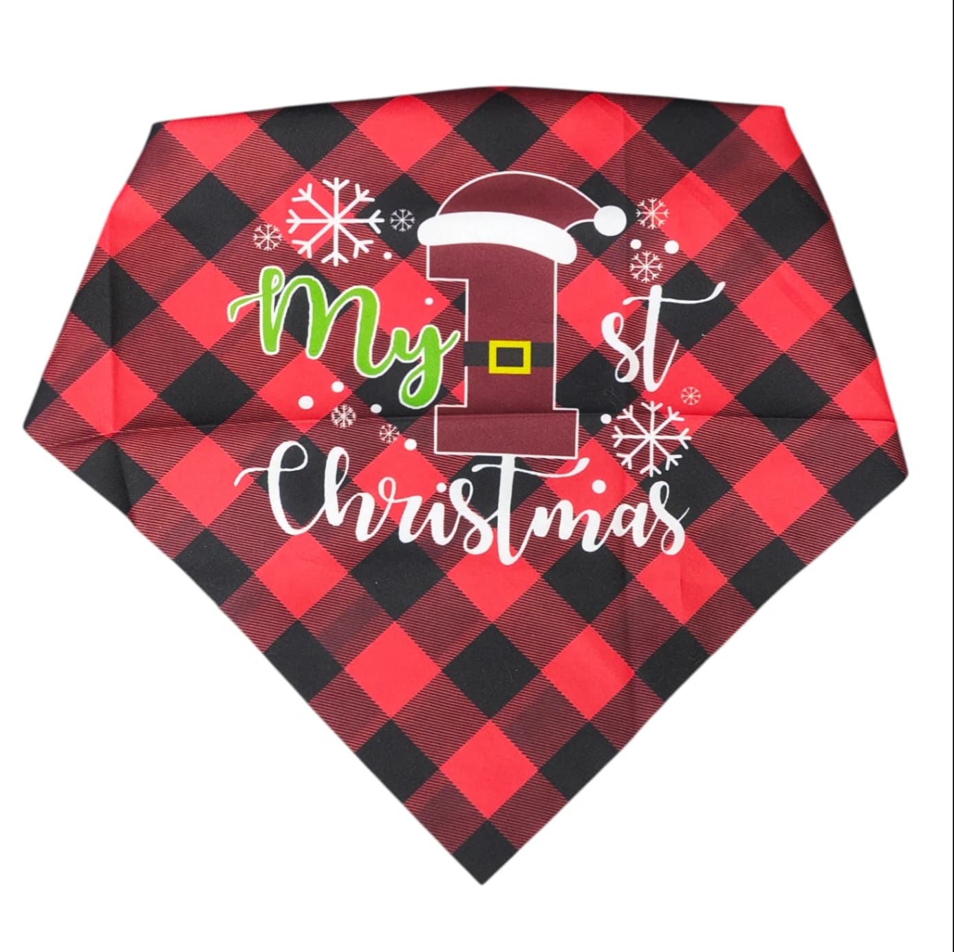 My 1st Christmas bandana - Santa