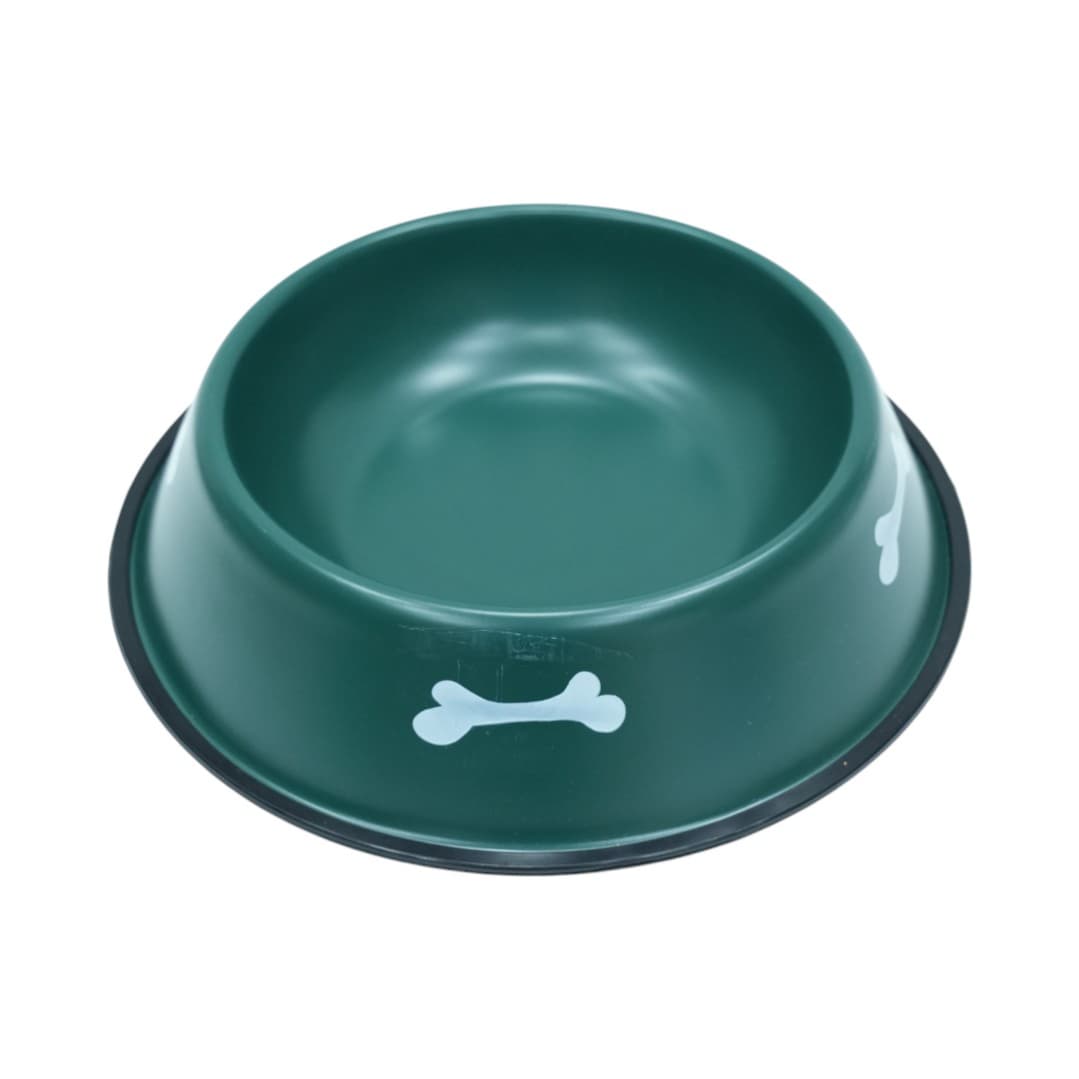 Pet Bowl with Bone Pattern and Non-Slip Base