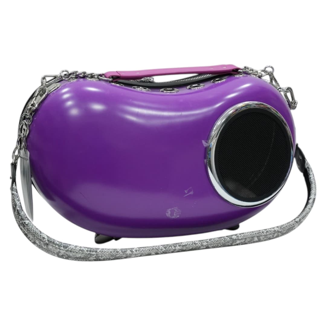 Stylish Purple Capsule Pet Carrier