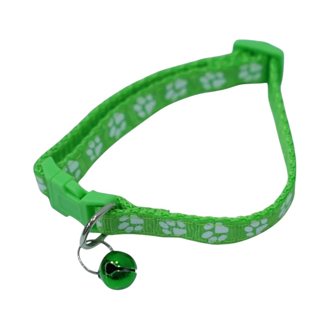 Green Paws Bell Collar