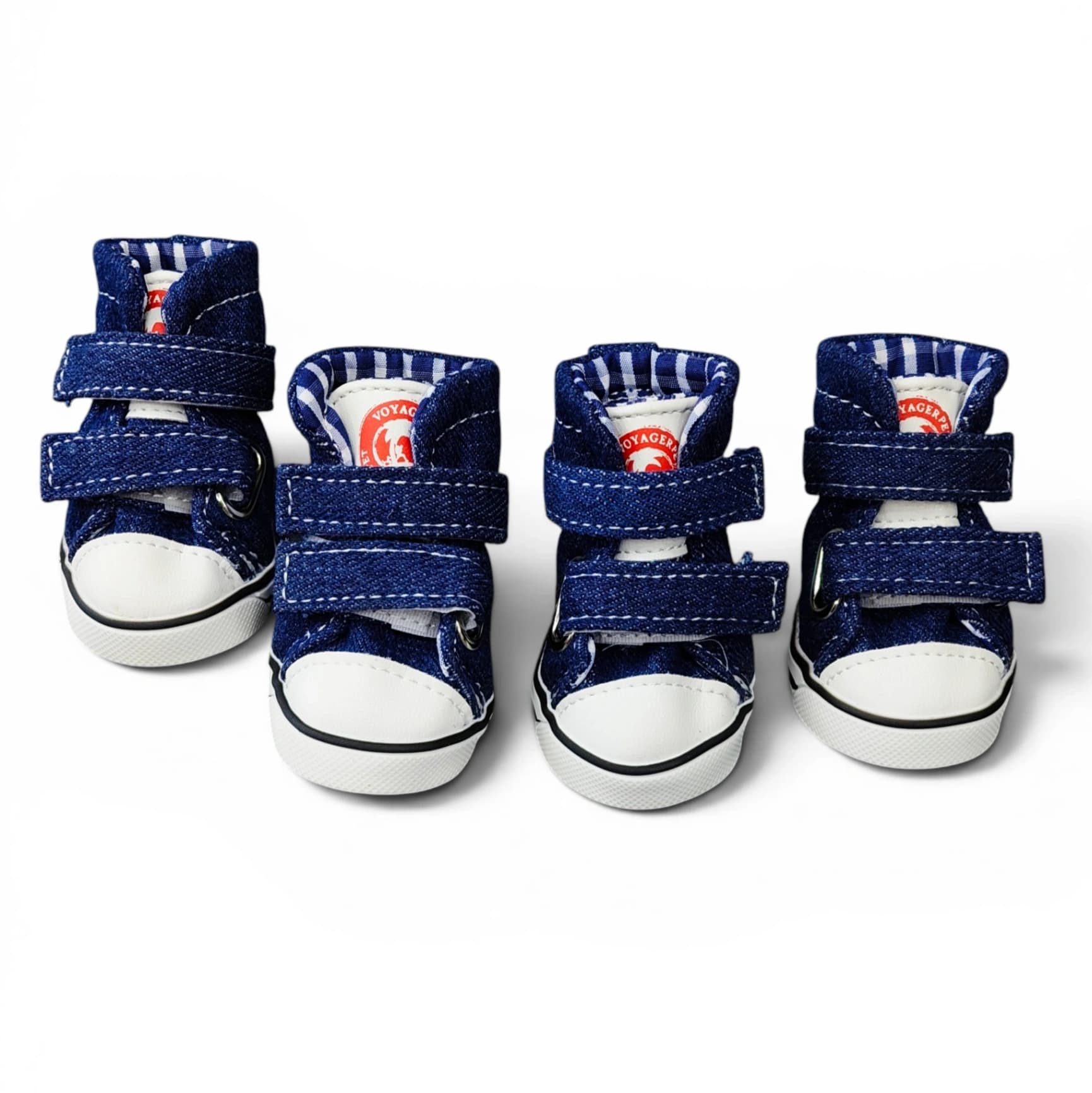 Miniature Denim Dual-Strap Pet Shoes