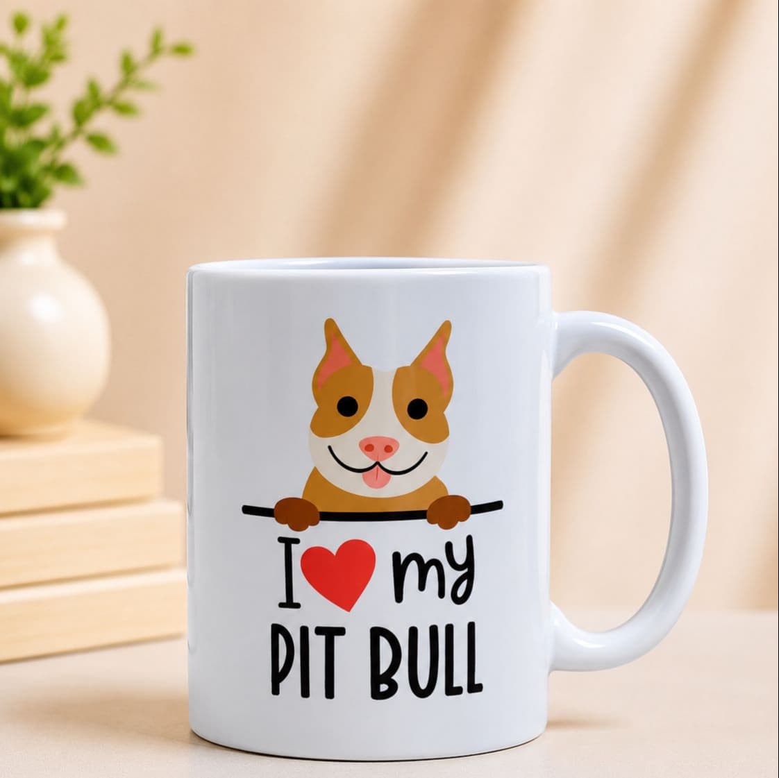 I Love My Pit Bull Mug