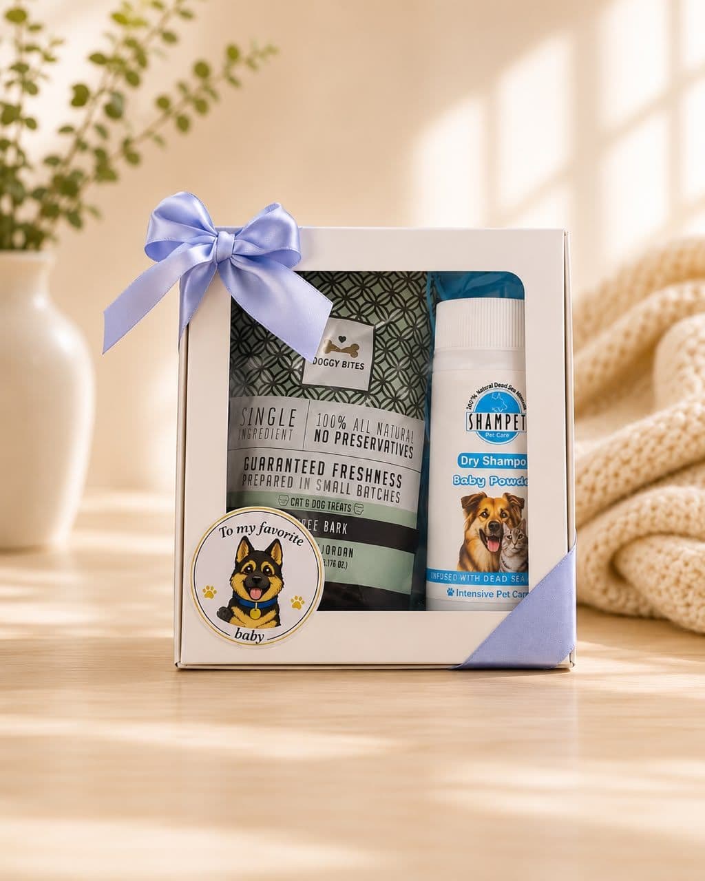 "Congrats on the new pup!" Gift