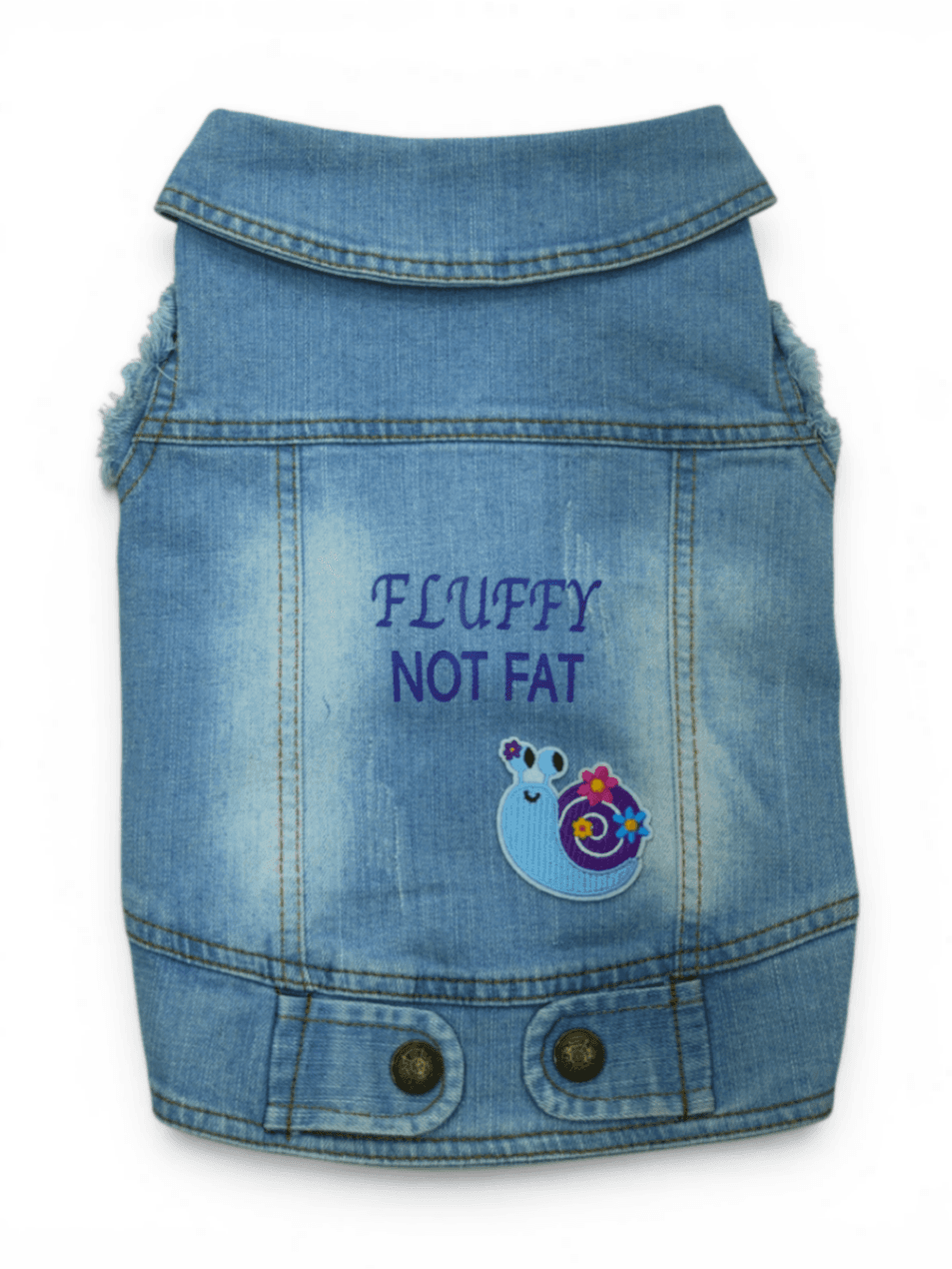 Pet Clothes Dog Jeans Jacket Cool Blue Denim Coat (XL)