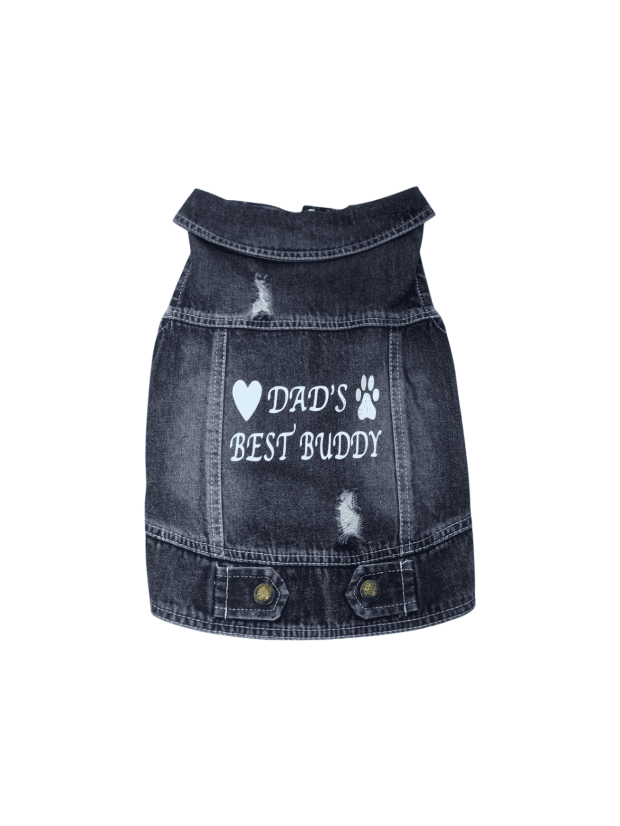 Pet Clothes Dog Jeans Jacket Cool Blue Denim Coat (XXL)