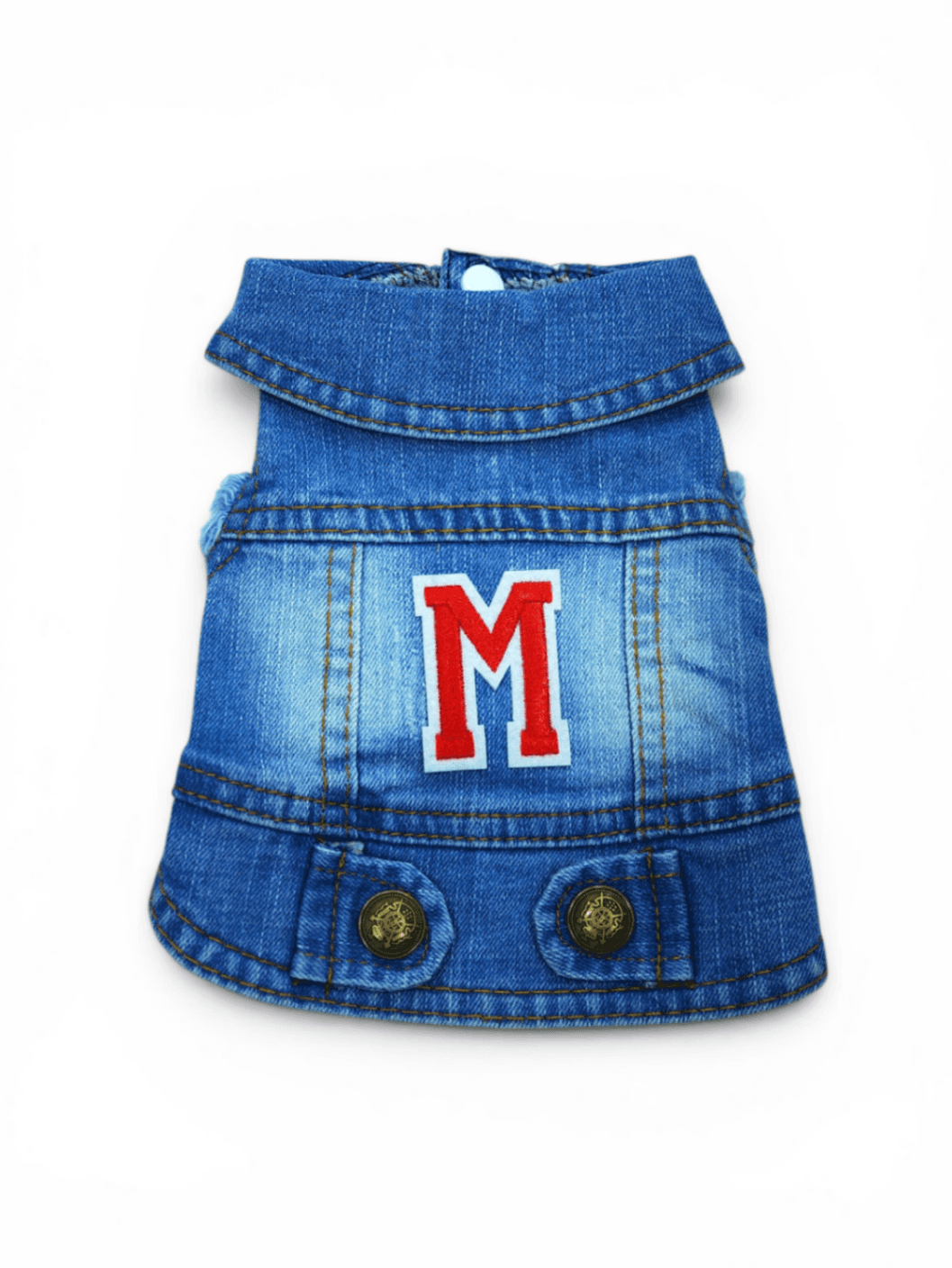 Pet Clothes Dog Jeans Jacket Cool Blue Denim Coat (XS)