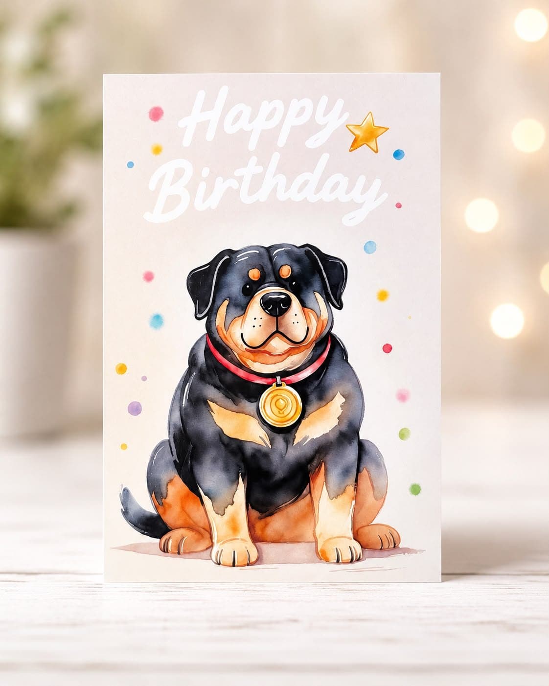Single-Sided Birthday Card