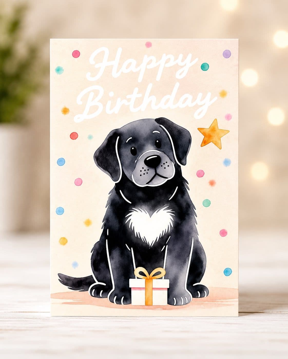 Single-Sided Birthday Card
