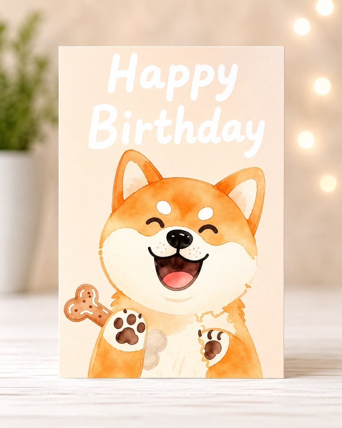 Single-Sided Birthday Card