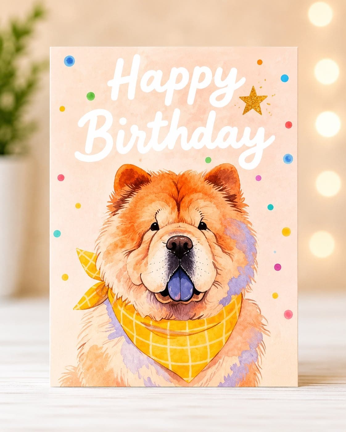 Single-Sided Birthday Card