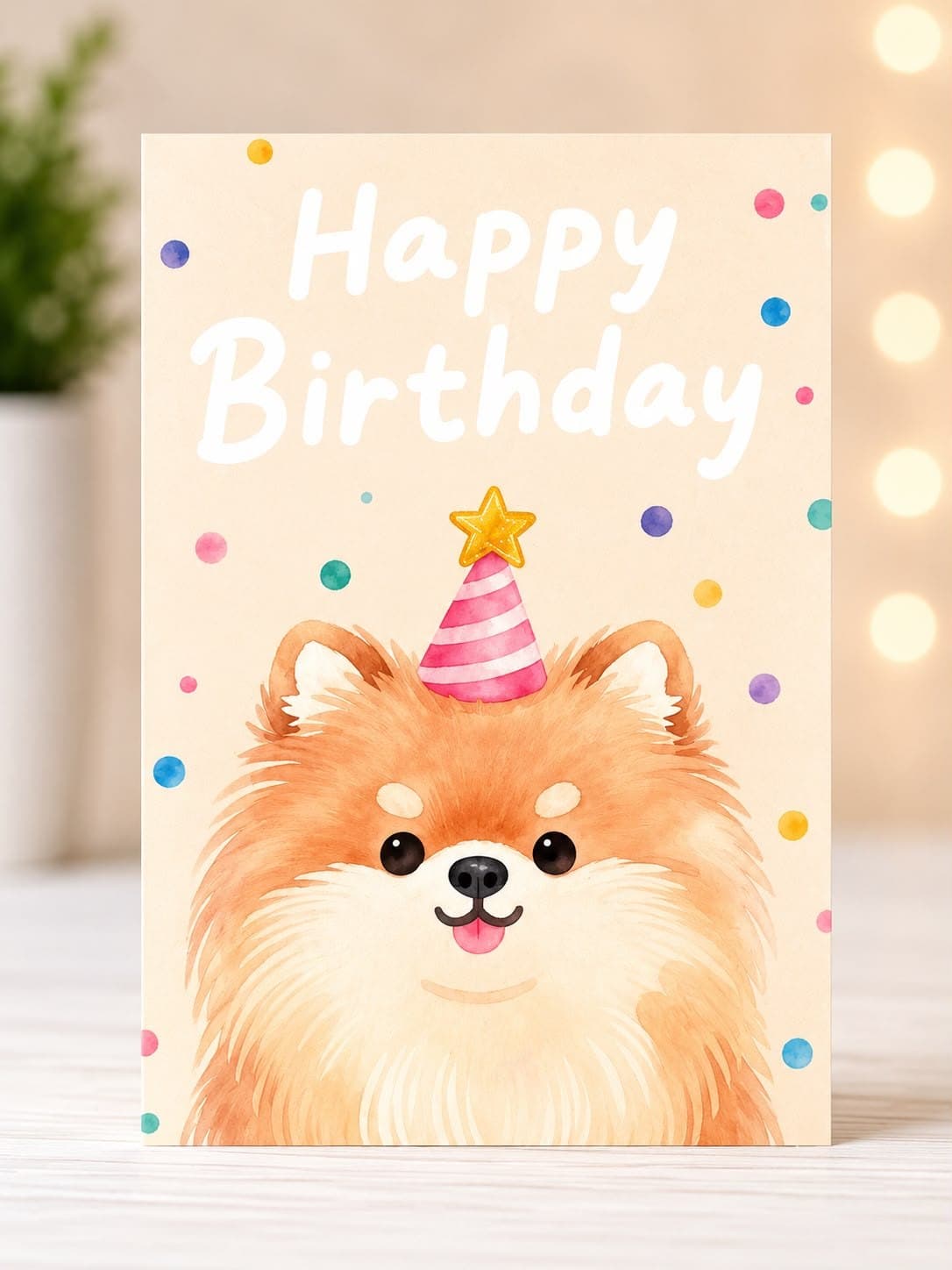 Single-Sided Birthday Card