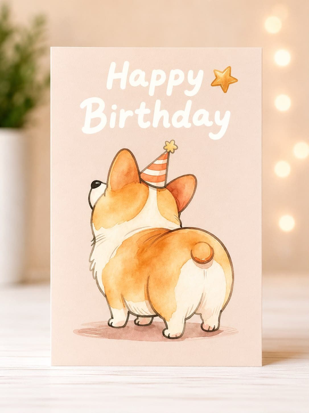 Single-Sided Birthday Card