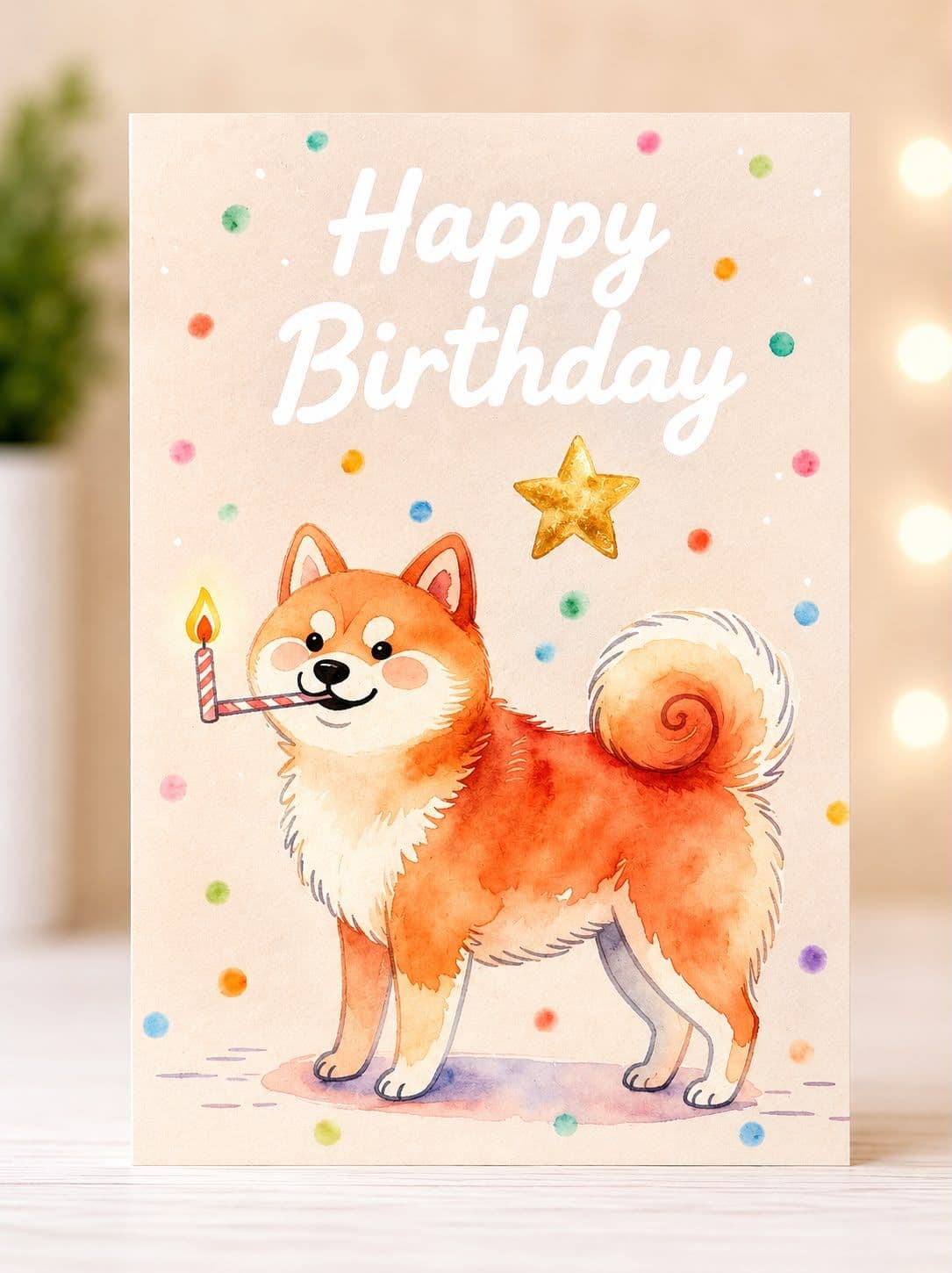 Single-Sided Birthday Card