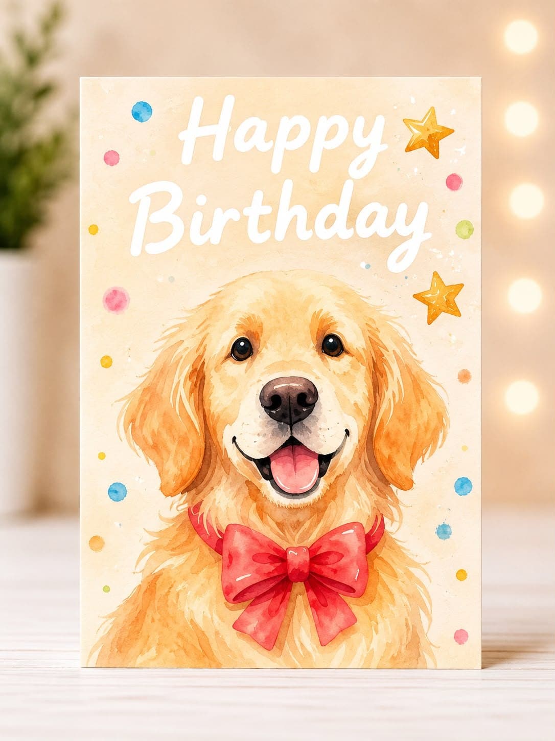 Single-Sided Birthday Card