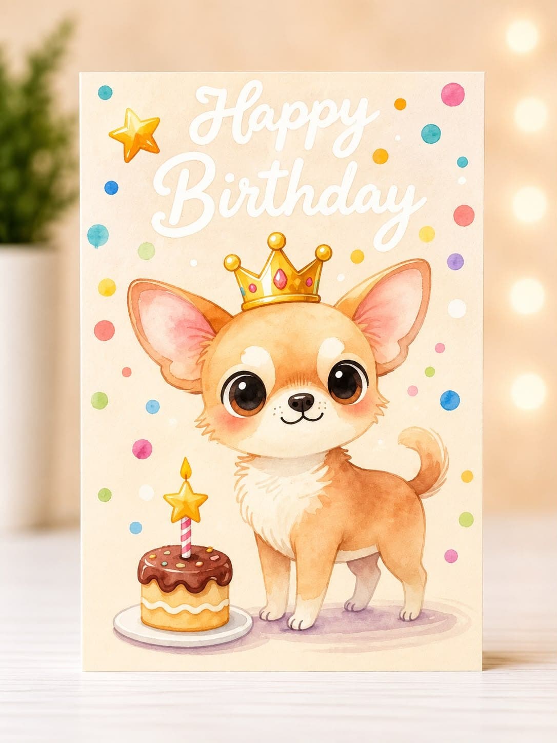 Single-Sided Birthday Card