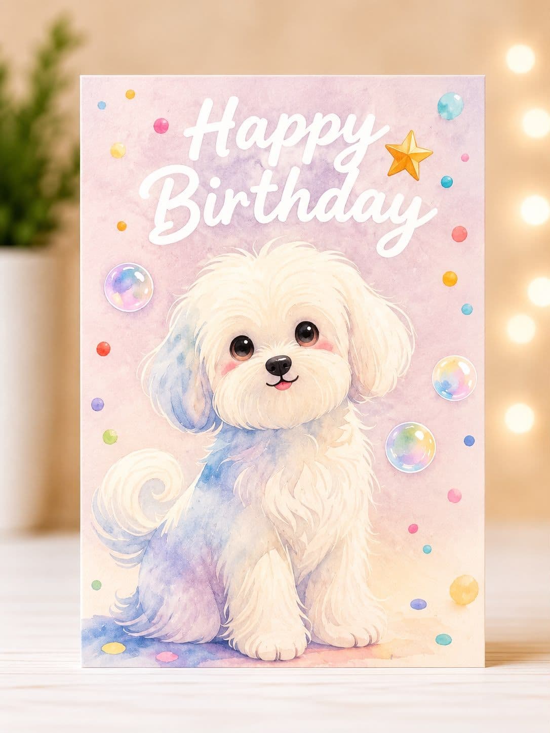 Single-Sided Birthday Card