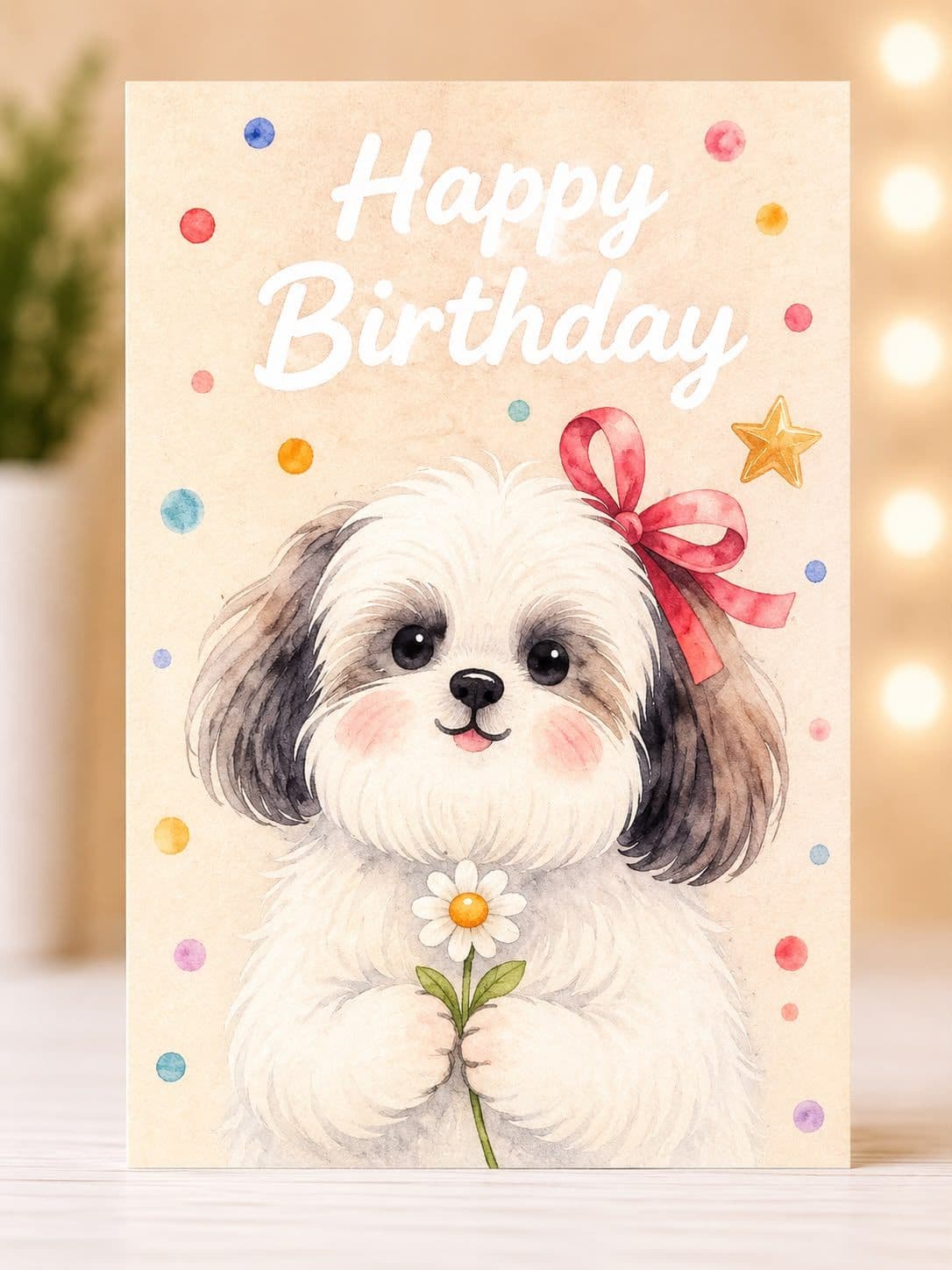 Single-Sided Birthday Card