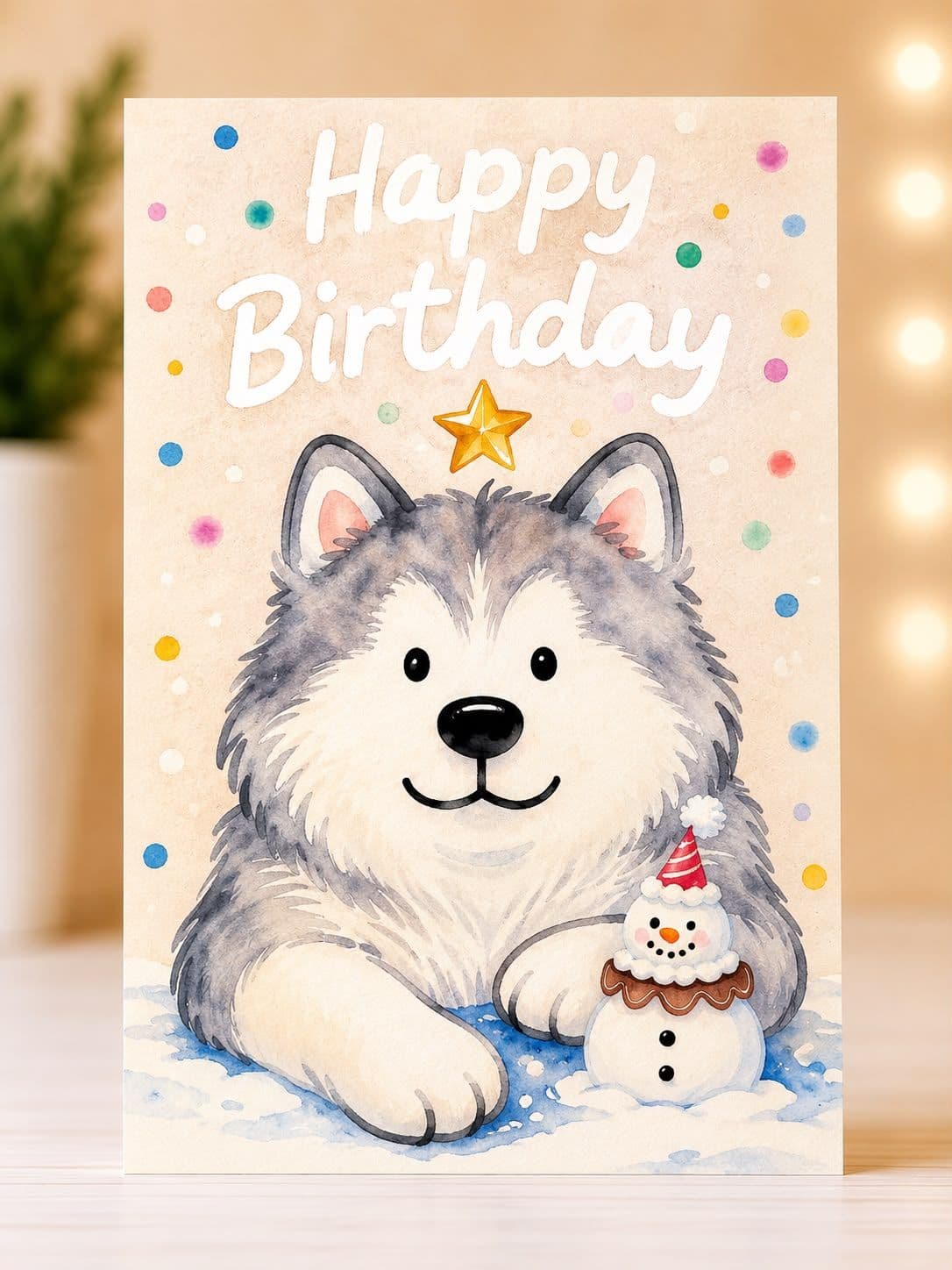 Single-Sided Birthday Card