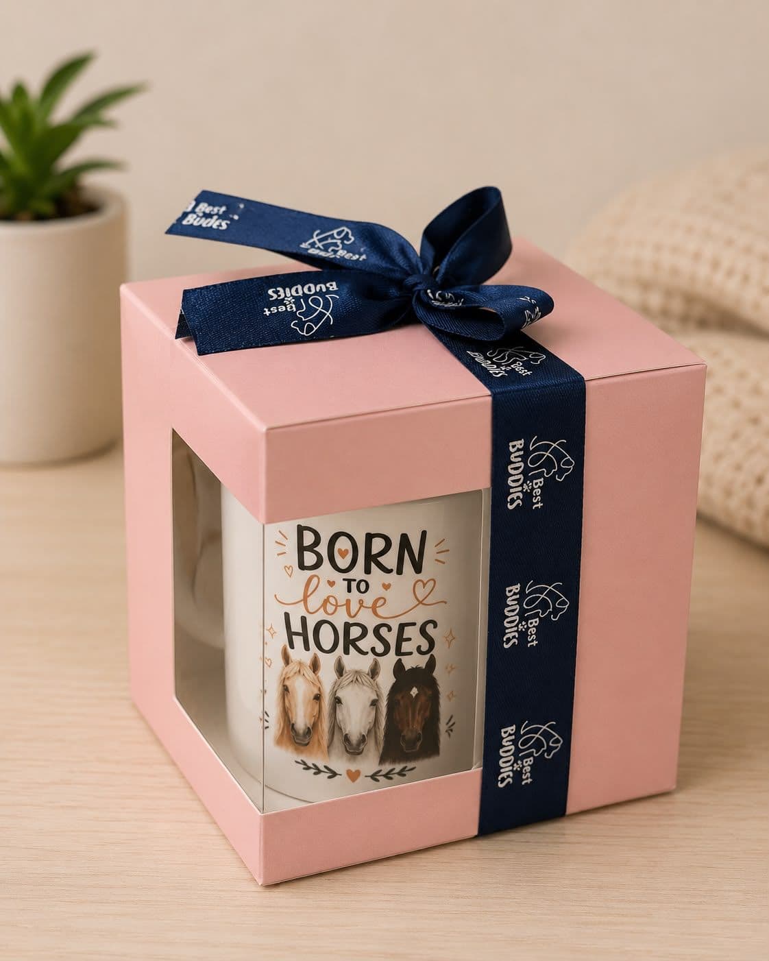 "Born to Love Horses" Gift mug