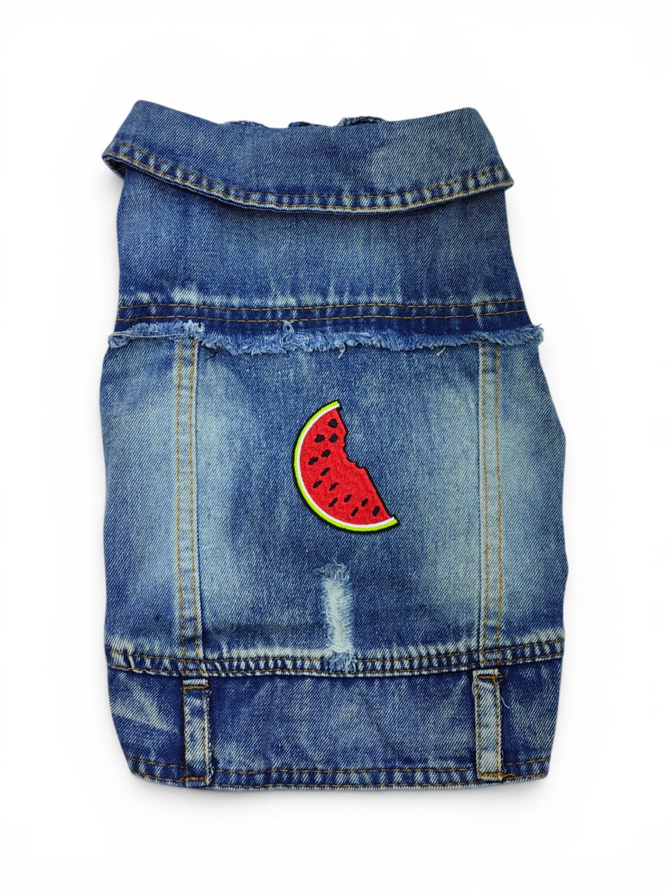 Pet Clothes Dog Jeans Jacket Cool Blue Denim Coat (XL)