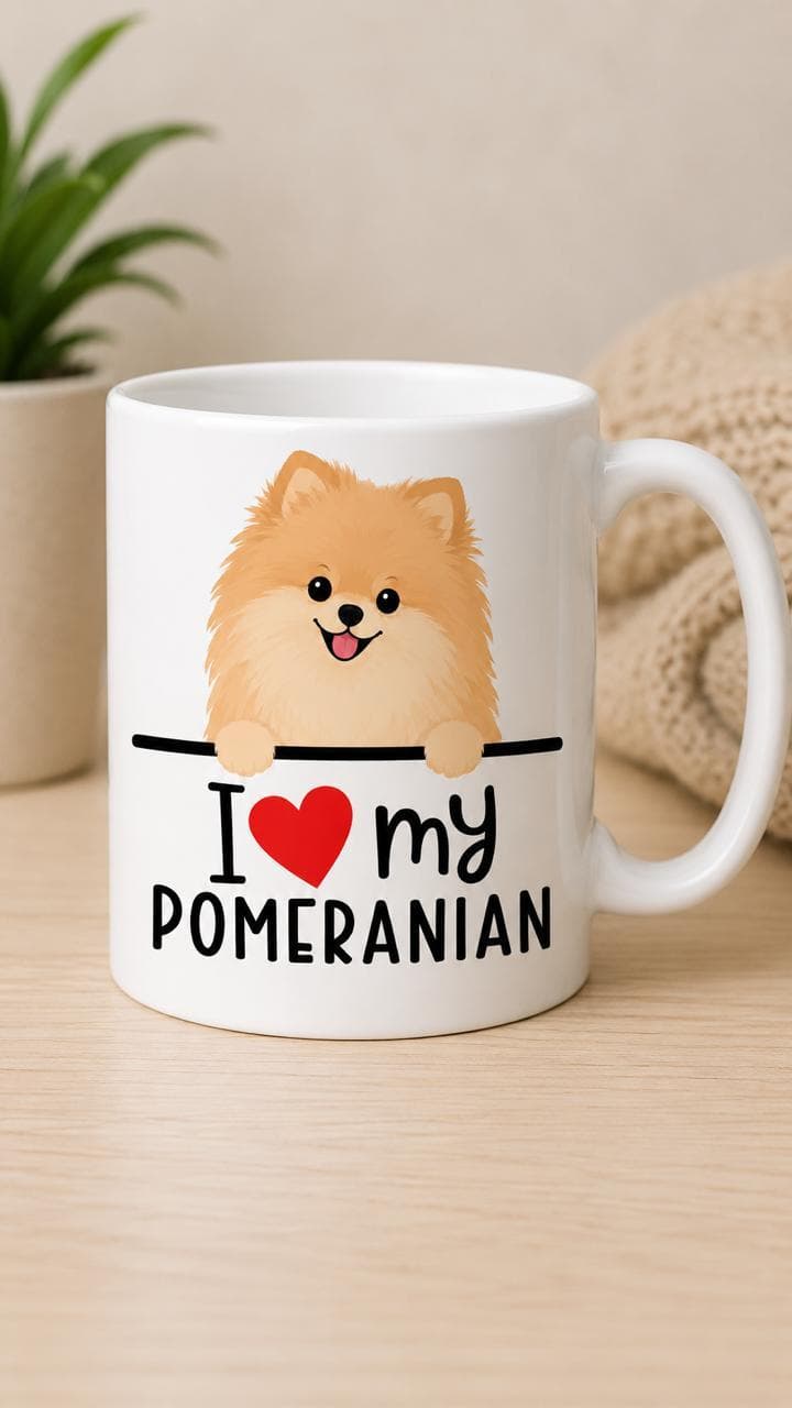 I ❤️ My Pomeranian mug