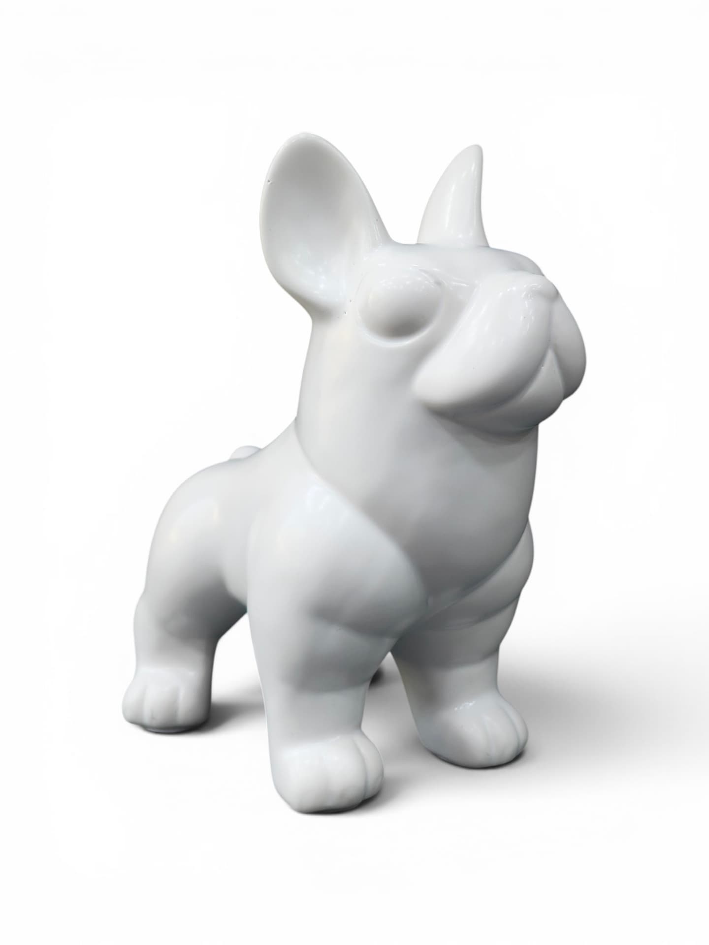 Glossy French Bulldog - White