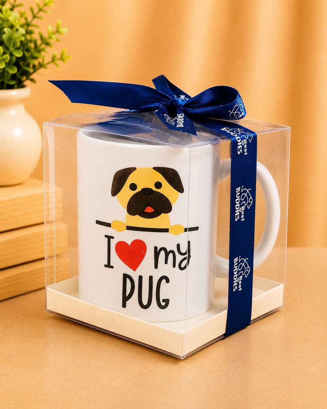 "I❤️my pug" Gift mug